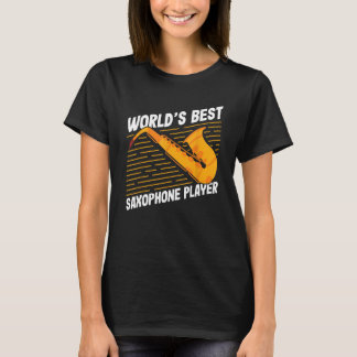 T-shirt Saxophoniste groupe de jazz saxophone mondes meill