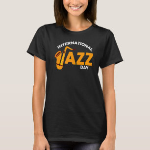 T-shirt Saxophoniste Jazz Musicien Saxophone International
