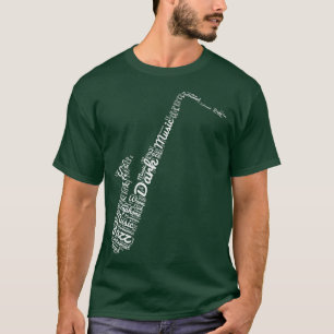 T-shirt Saxophoniste Jazz Musique Saxophone