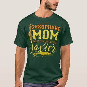 T-shirt Saxophoniste Maman Musique Cadeau Saxophone
