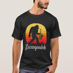 T-shirt Saxquatch Saxophone Funny Bigfoot Pun T