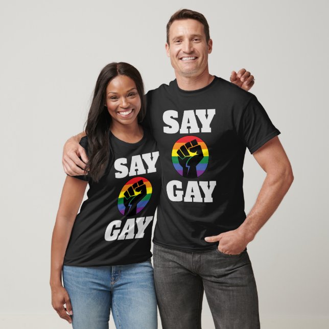 T-Shirt SAY GAY (Unisexe)