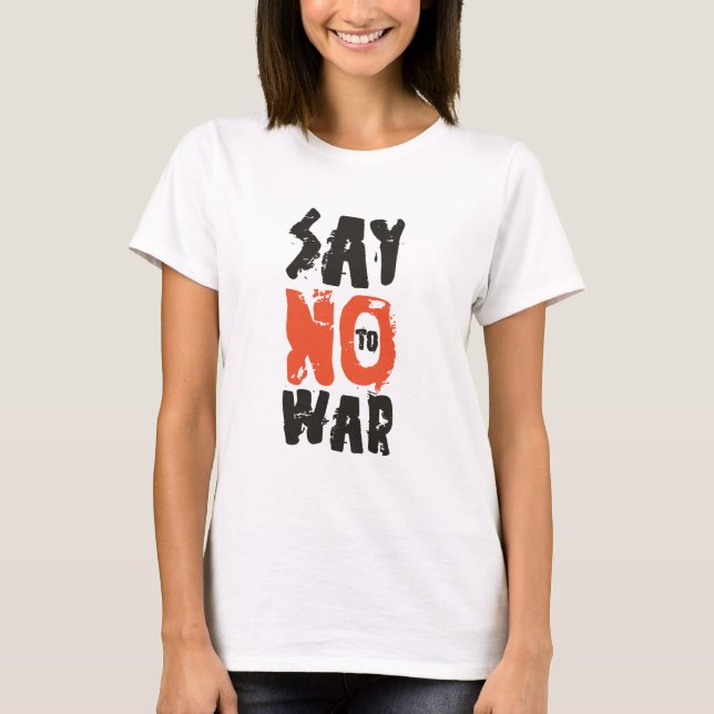 T-shirt Say No To War  (Devant)