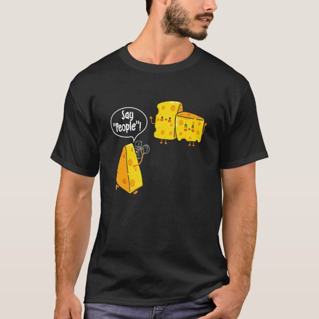 T-shirt Say People - Fromage Adulte Alimentation Lait Lait (Devant)