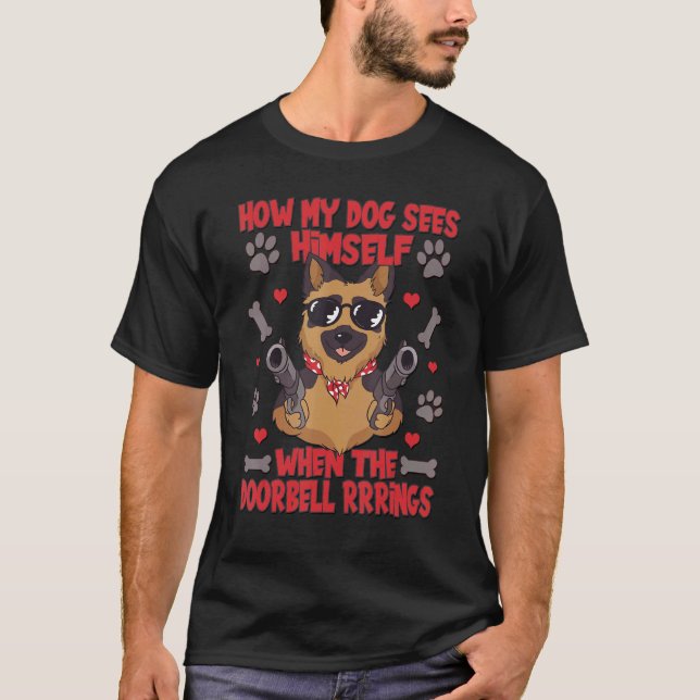 T-shirt Saying For Women Men Dog Mom And German Shepard Da (Devant)