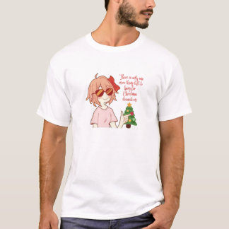 T-shirt Sayori One more thing left to hang for Christmas
