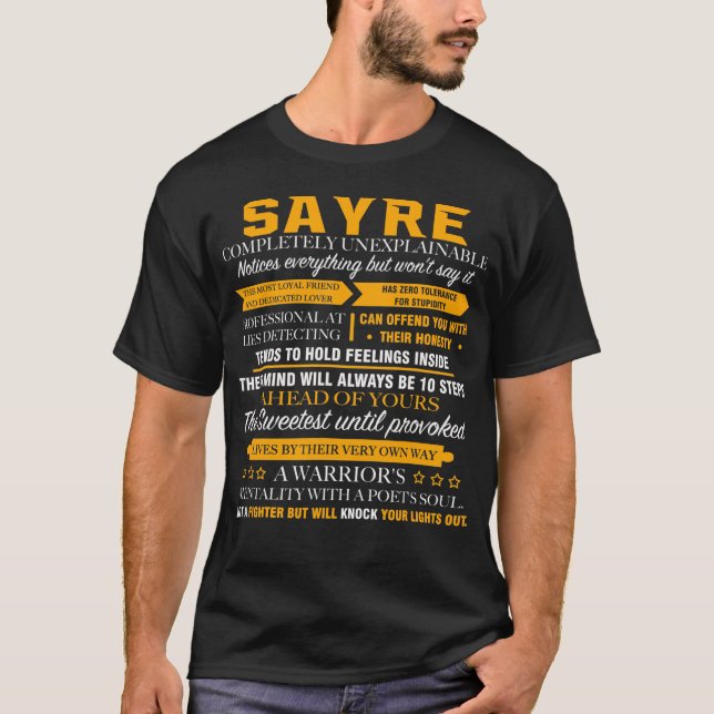 T-shirt SAYRE complètement inexplicable (Devant)