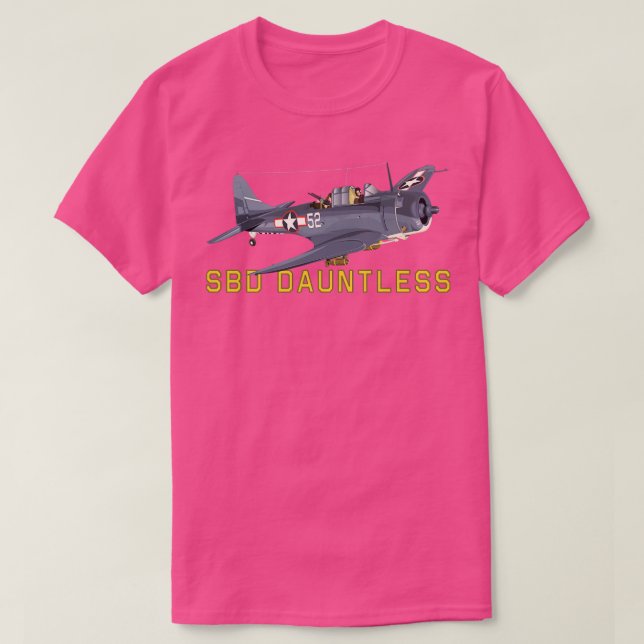 T-shirt SBD inlassable WorldII American Dive Bomber Plane  (Design devant)