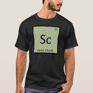 T-shirt Sc - Chimie de légume de bette suisse Symbole
