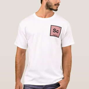 T-shirt Sc - Chimie Scandium Symbole de tableau périodique