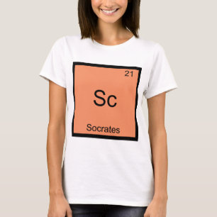 T-shirt Sc - Socrate Élément Drôle de Chimie Symbole T-Shi