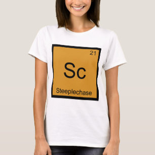 T-shirt Sc - Symbole drôle d'élément de chimie de course