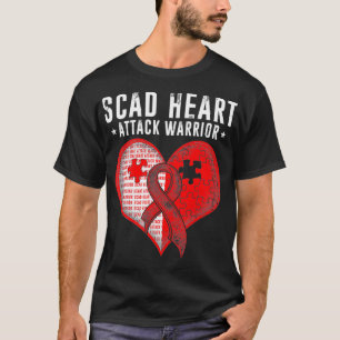 T-shirt SCAD Coeur Attaque Survivor Lutter Guerrier Défens