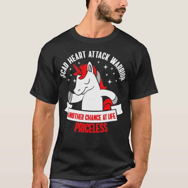 T-shirt SCAD Heart Attack Survivor (Devant)