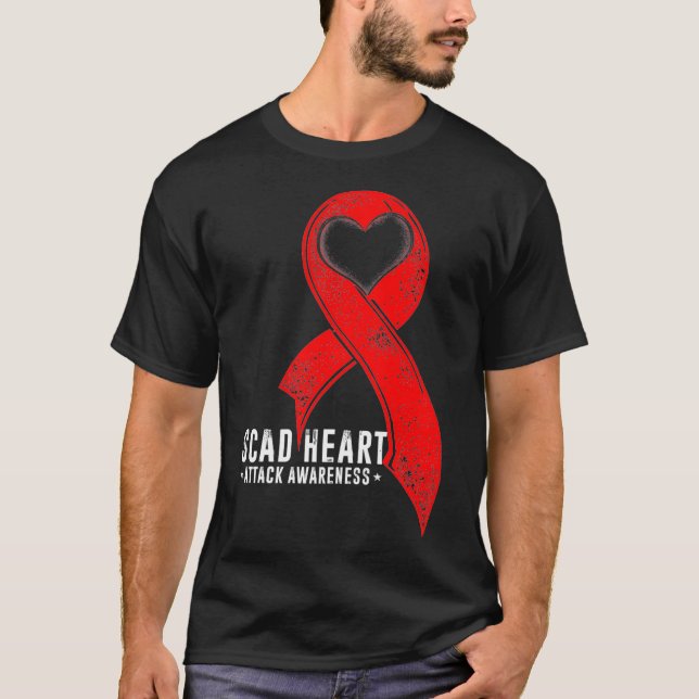 T-shirt SCAD Heart Attack Survivor Winning Warriene (Devant)