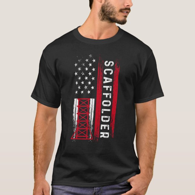 T-shirt Scaffolder Mentoring Scaffold Builder échafaudage (Devant)