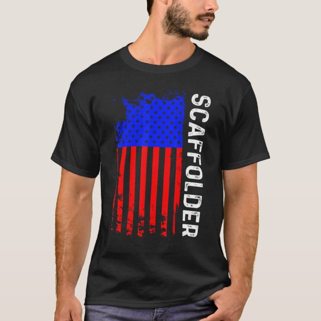T-shirt Scaffolder Mentoring Scaffold Builder échafaudage (Devant)