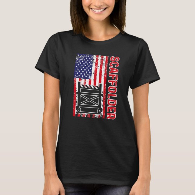 T-shirt Scaffolder Mentoring Scaffold Builder échafaudage (Devant)
