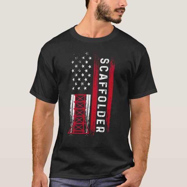 T-shirt Scaffolder Mentoring Scaffold Builder échafaudage (Devant)