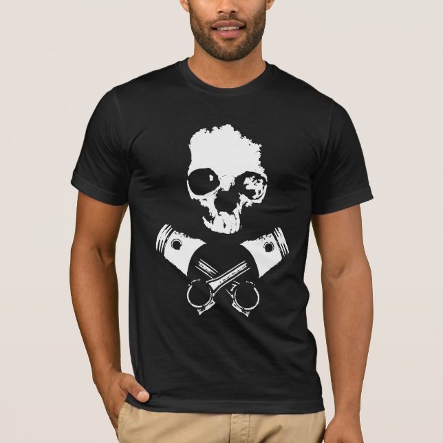 T-shirt Scalawag et pistons croisés (Devant)