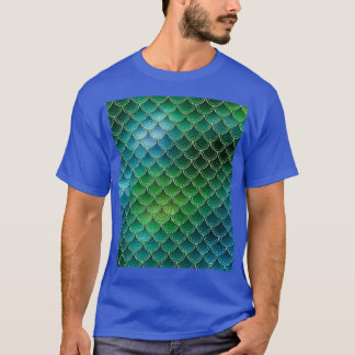 T-shirt Scales de dragon de sirène d'argent Iridescente ve