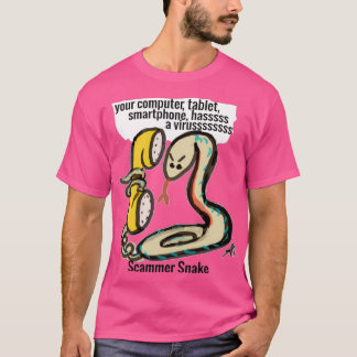 T-shirt Scammer Snake cybersécurité cybercriminalité geek