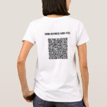 T-shirt Scan de code QR et texte personnalisé pour votre t<br><div class="desc">Couleurs et polices personnalisées - Créez votre propre design de t-shirt personnalisé avec votre code QR et texte personnalisé Exemple de design professionnel pour le nom de votre entreprise ou texte promotionnel Modèle de t-shirts ou de sweats à capuche de marque pour entreprise - Choisissez le style et la taille...</div>