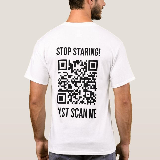 T-shirt Scan Me QR Code : Choisissez la gentillesse chaque (Dos)