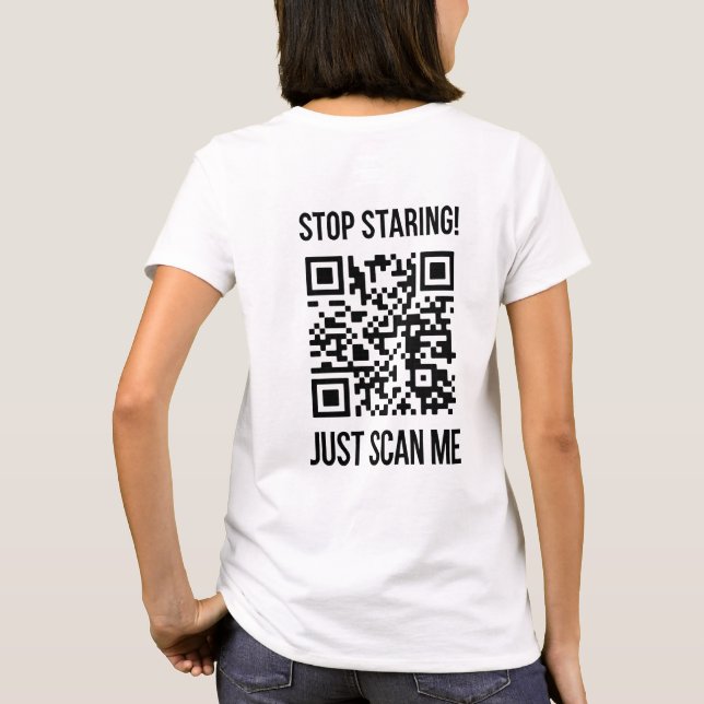 T-shirt Scan Me QR Code : Choisissez la gentillesse chaque (Dos)
