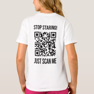 T-shirt Scan Me QR Code : Choisissez la gentillesse chaque