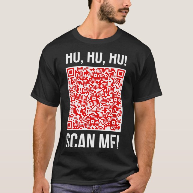 T-shirt Scan Me! Qr Scan Me Joke Funny Santa Merry Christm (Devant)