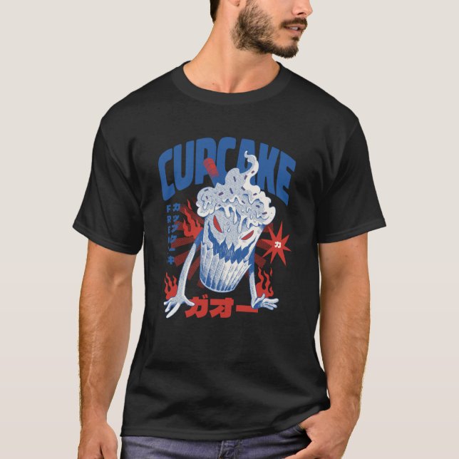 T-shirt Scandale déplaisant de cupcake (Devant)