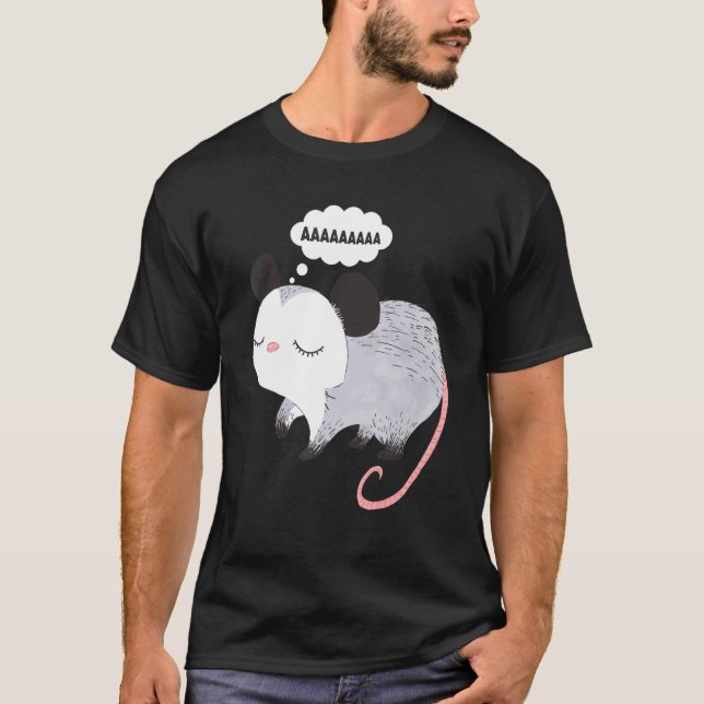 T-shirt Scandale Possum Aaaa Cute Opossum Dank Meme Men W (Devant)