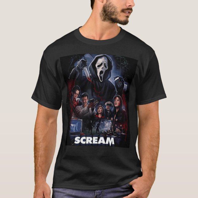 T-shirt Scander Horror Movie (Devant)