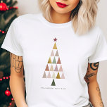 T-shirt Scandi moderne minimaliste arbre de Noël simple<br><div class="desc">Je vous souhaite un Noël minimaliste ! 🌟 Envoyez des voeux chaleureux avec notre T-shirt de Noël en or Blush Faux. Une élégance simple pour une saison joyeuse. Répandez la joie de vacances avec style! 🎄 #FêteMinimaliste #Festive</div>