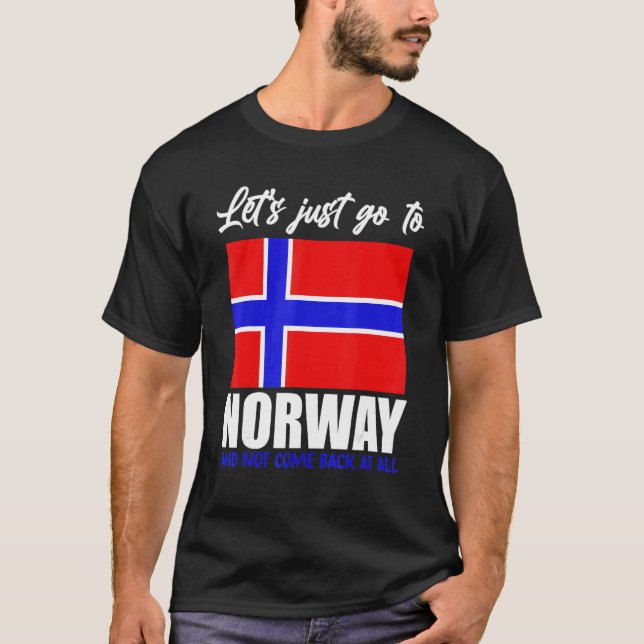 T-shirt Scandinavia   Norwegian Flag Nordic Country Norway (Devant)