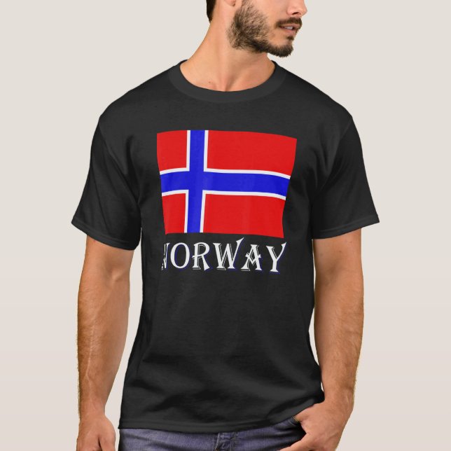 T-shirt Scandinavia Norwegian Flag Nordic Country Norway (Devant)