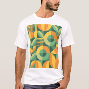 T-shirt Scandinavie Géométrique Vintage