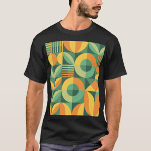 T-shirt Scandinavie Géométrique Vintage