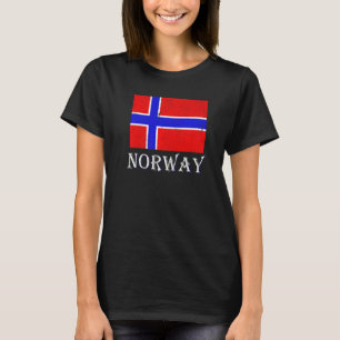 T-shirt Scandinavie Pays nordique Drapeau norvégien Norvèg