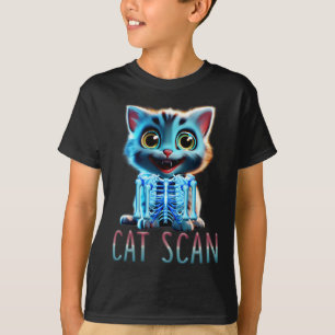 T-shirt Scanner à chat Scan Ct Halloween Chat X-ray Pun Me