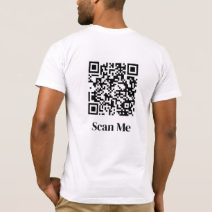 T-shirt Scannez-moi code QR personnalisé