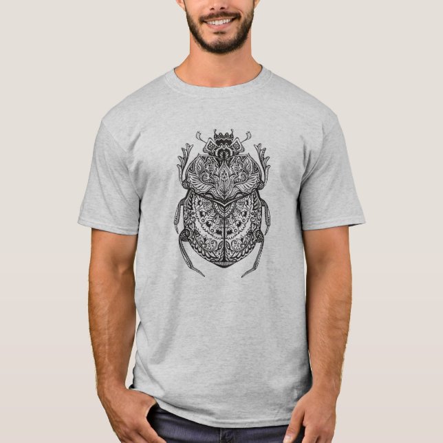 T-shirt Scarabée africain Zendoodle (Devant)
