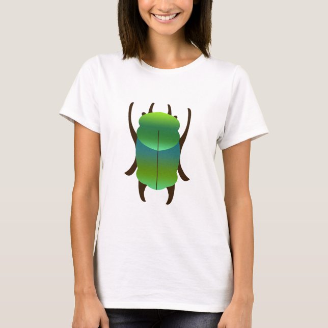 T-shirt Scarabée bleu (Devant)