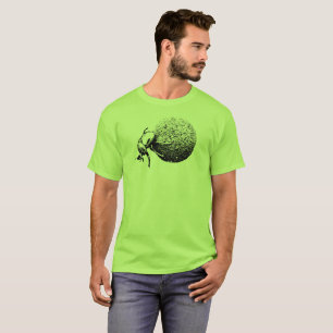 T-shirt Scarabée de Dung roulant la faune africaine de la