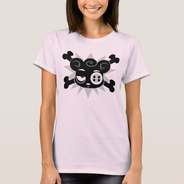 T-shirt Scarebear et os croisés (Devant)
