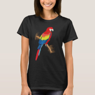 T-shirt Scarlet de perroquet Macaw coloré
