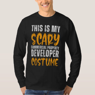 T-shirt Scary Costume de promoteur immobilier commercial d
