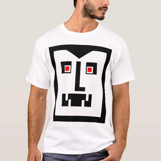 T-shirt Scary Cyborg Vampire Bot - Customisé (Devant)