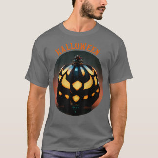 T-shirt Scary Pumpkin Halloween, JackOLantern Head Face Sc